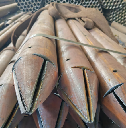 贵港出尖打孔加工无缝注浆钢花管注浆管厂家